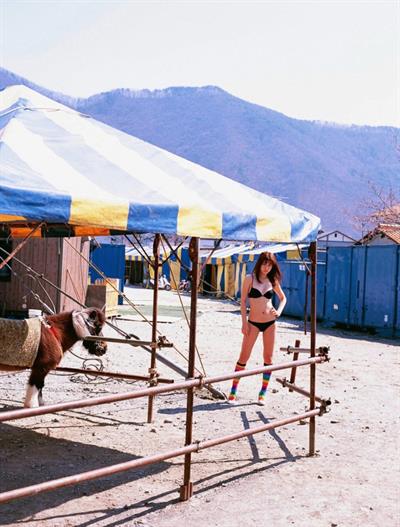 Yumi Sugimoto in a bikini