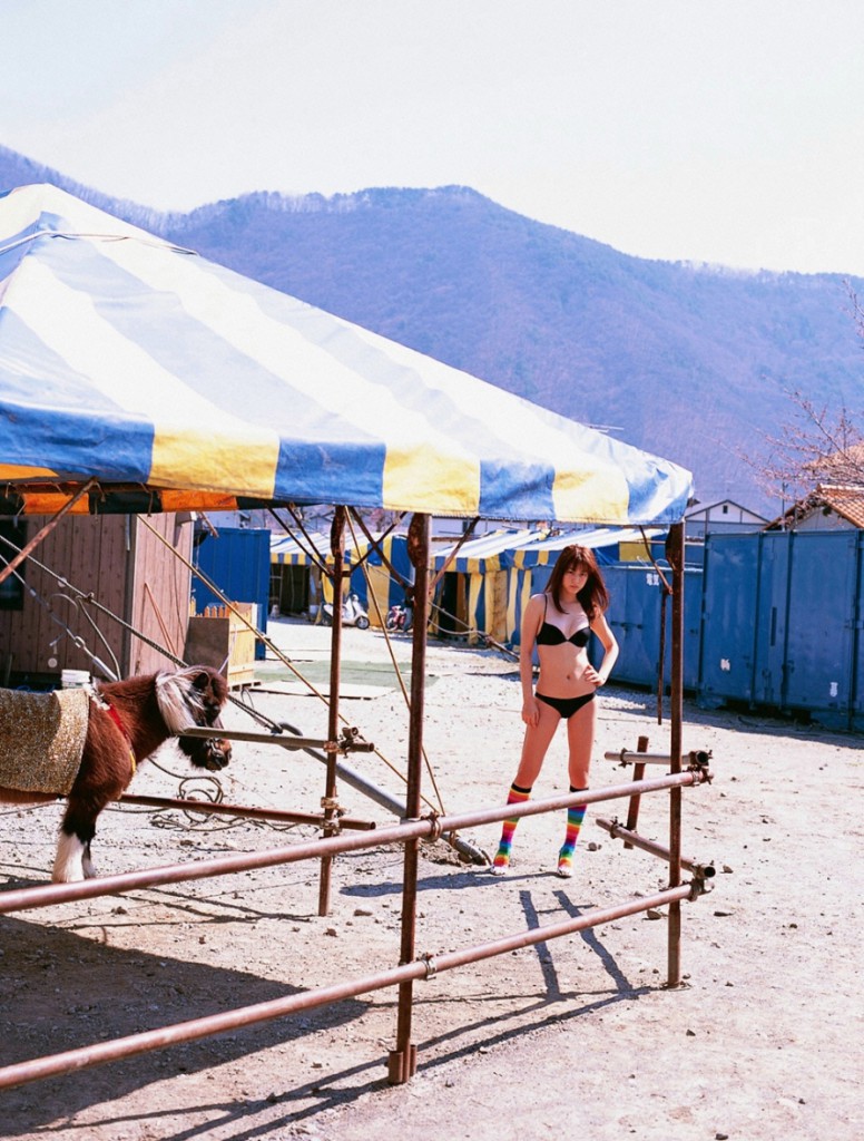 Yumi Sugimoto in a bikini