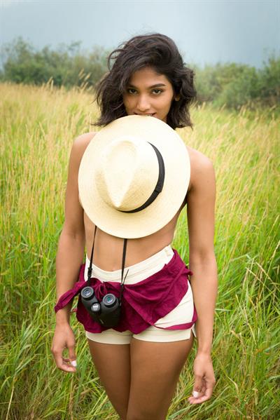 Angel Posing Naked in the Grass