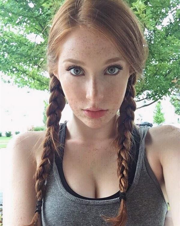 Madeline Ford taking a selfie