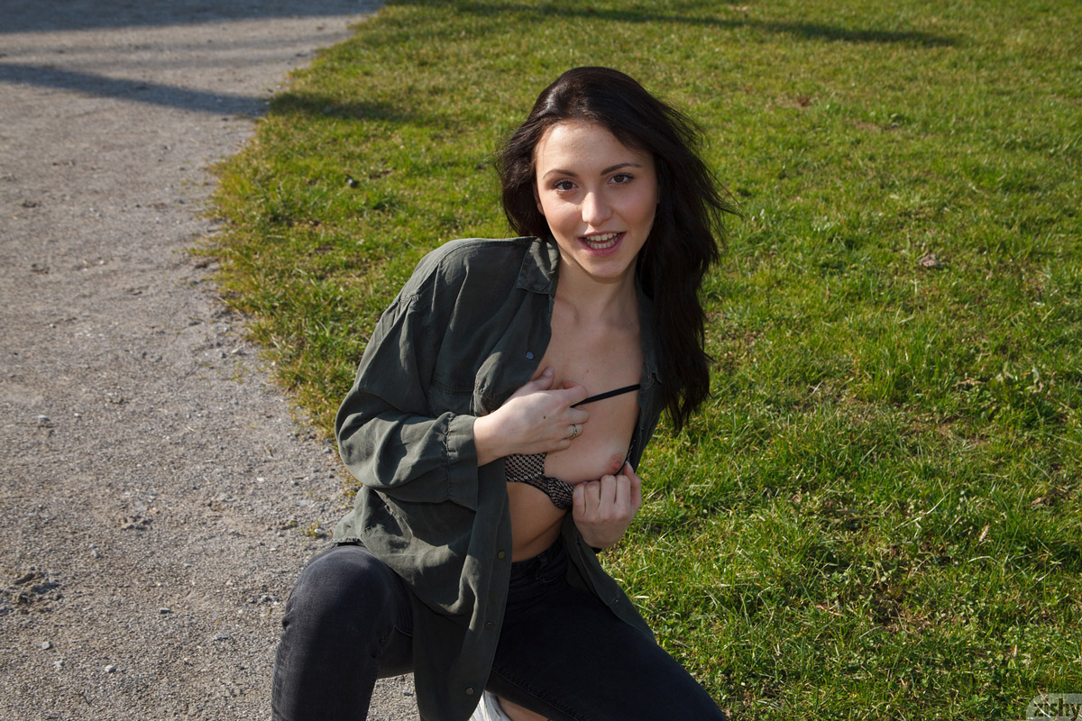 Vincenza Boscone Shows Small Tits