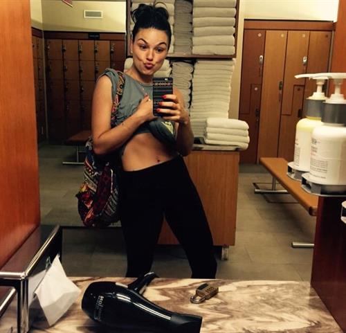 Isis Valverde taking a selfie