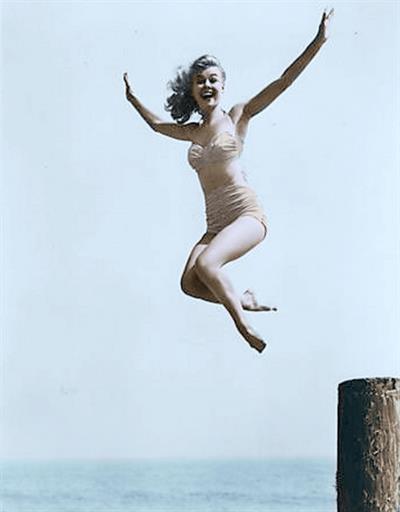 Vera Ellen in a bikini