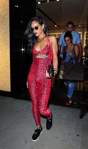 Rihanna - Shows off her toned physique in London in a $198 Adidas Originals Opening Ceremony (19.07.2013) 