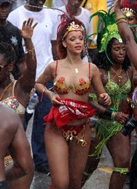 Rihanna - Kadooment parade in Barbados 8/1/11  