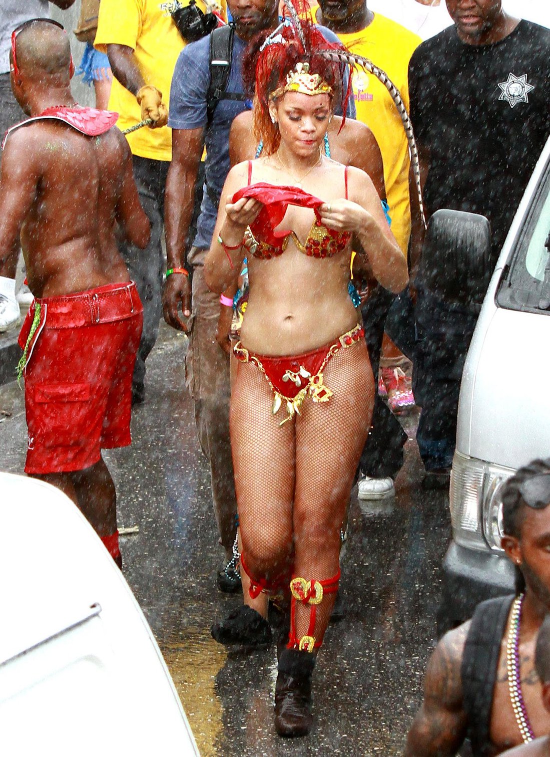 Rihanna - Kadooment parade in Barbados 8/1/11  