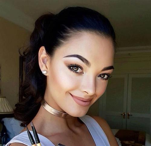 Demi-Leigh Nel-Peters taking a selfie