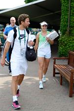 Sabine Lisicki During a Practice Session Wimbledon Lawn Tennis Championships in London 05.07.13 