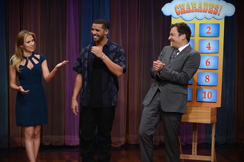 Scarlett Johansson visits Late Night with Jimmy Fallon in NYC 9/13/13 