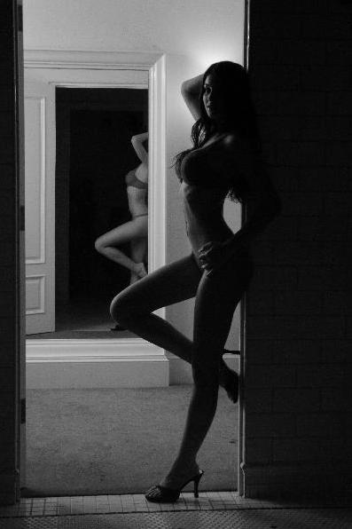 Cora Skinner in lingerie