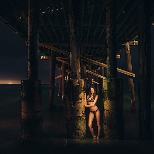 Cora Skinner in a bikini