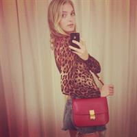 Elsa Hosk taking a selfie