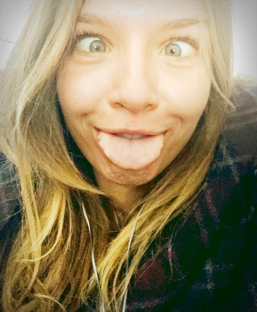 Josephine Skriver taking a selfie