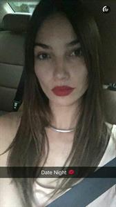 Lily Aldridge taking a selfie