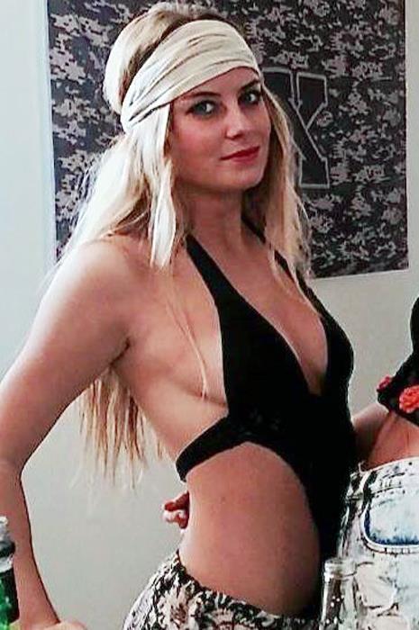 Carla Zalesky in a bikini
