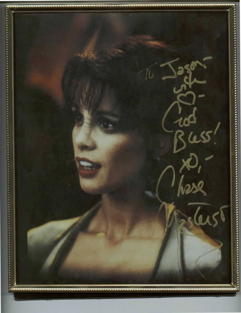 Chase Masterson in a bikini