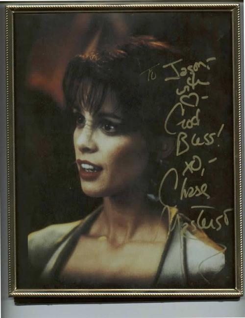 Chase Masterson in a bikini