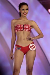Megan Young in a bikini
