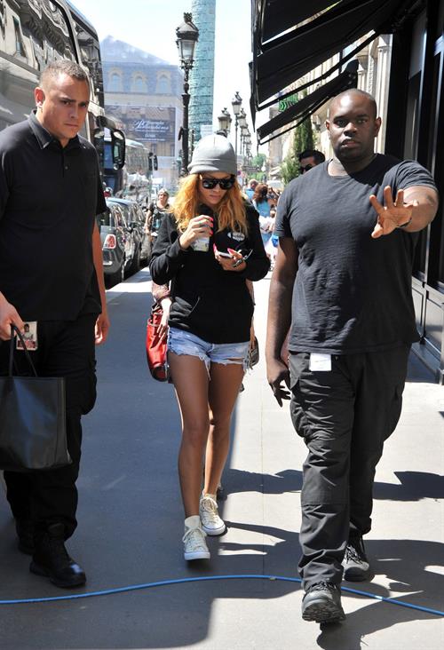 Rihanna Pictures Rihanna arriving at her hotel in Paris on June 7, 2013