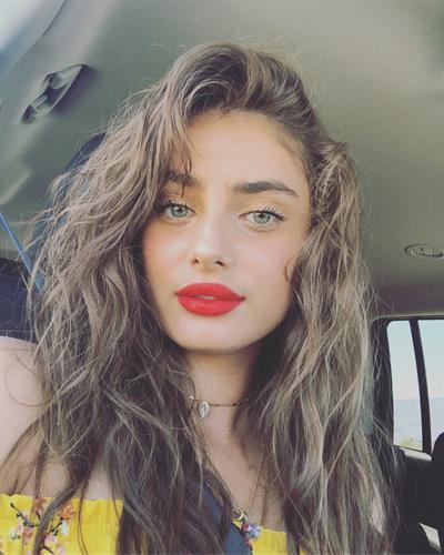 Taylor Marie Hill taking a selfie
