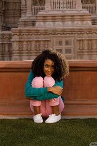 Georgia in Pink Jeans