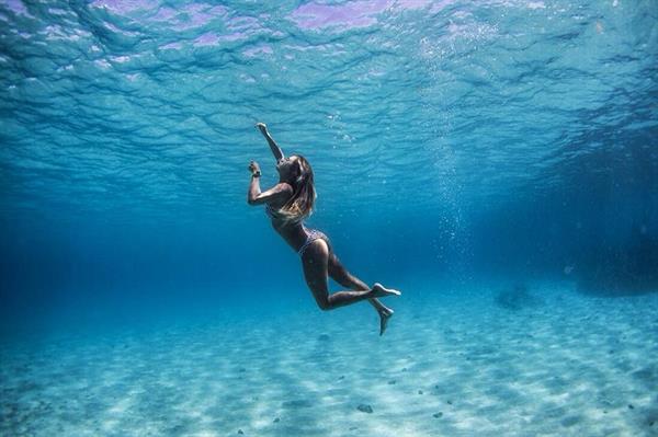 Alana Blanchard in a bikini