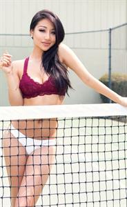 Rosie Ly in lingerie