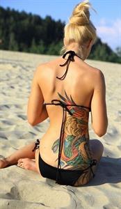 Maria Anohina in a bikini