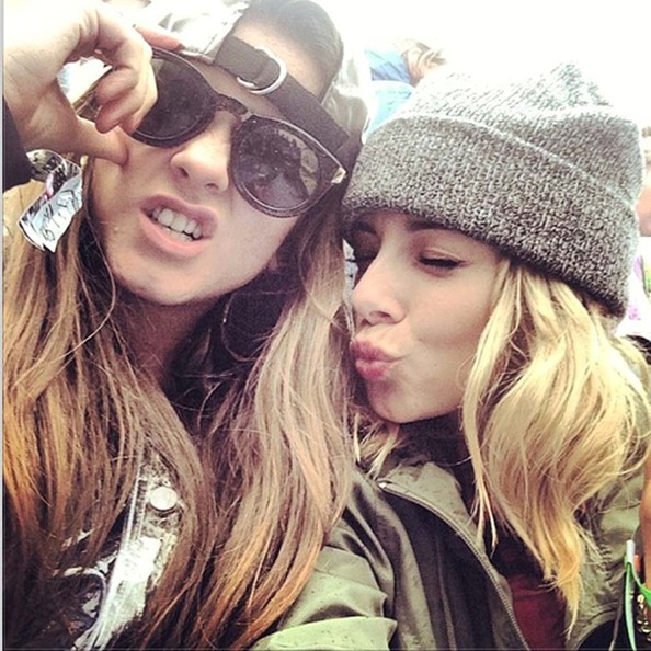 Sacha Parkinson taking a selfie