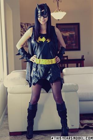 Catie Minx Pictures Catie Minx in batgirl Halloween costume
