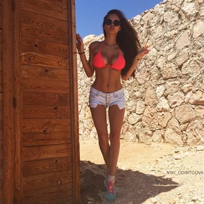 Viktoria Odintsova in a bikini