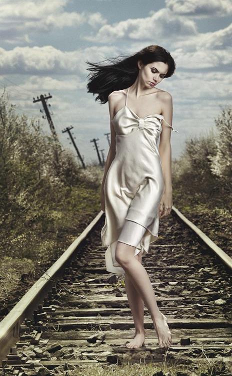 Ana-Maria Ilinca in lingerie