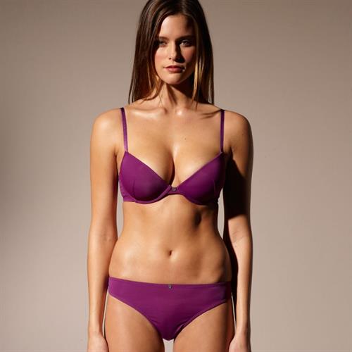 Kim Cloutier in lingerie