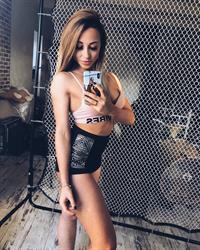 Anastasiia Dobrosol taking a selfie
