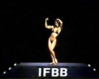 Rachel McLish in a bikini