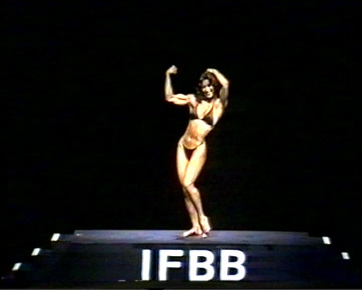 Rachel McLish in a bikini