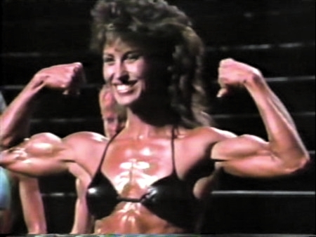 Rachel McLish in a bikini