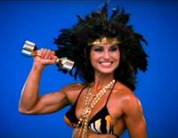 Rachel McLish in a bikini