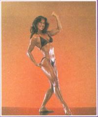 Rachel McLish in a bikini