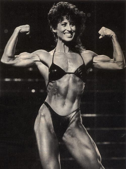 Rachel McLish in a bikini