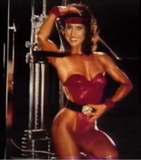 Rachel McLish in a bikini