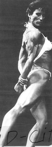 Rachel McLish in a bikini