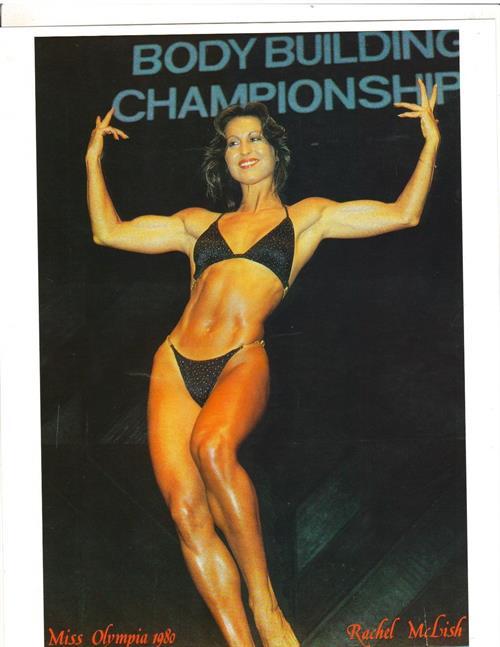 Rachel McLish in a bikini