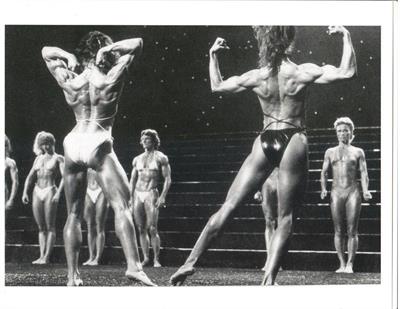 Rachel McLish in a bikini