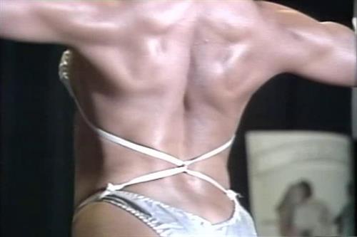 Rachel McLish in a bikini