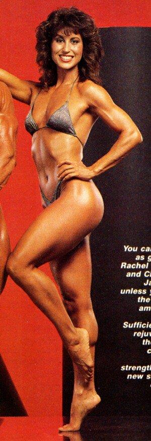 Rachel McLish in a bikini