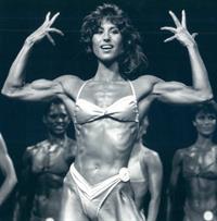 Rachel McLish in a bikini