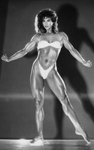 Rachel McLish in a bikini