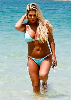Bianca Gascoigne in a bikini while on vacation in Dubai on 10/30/2018