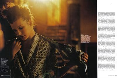 Milla Jovovich in a bikini